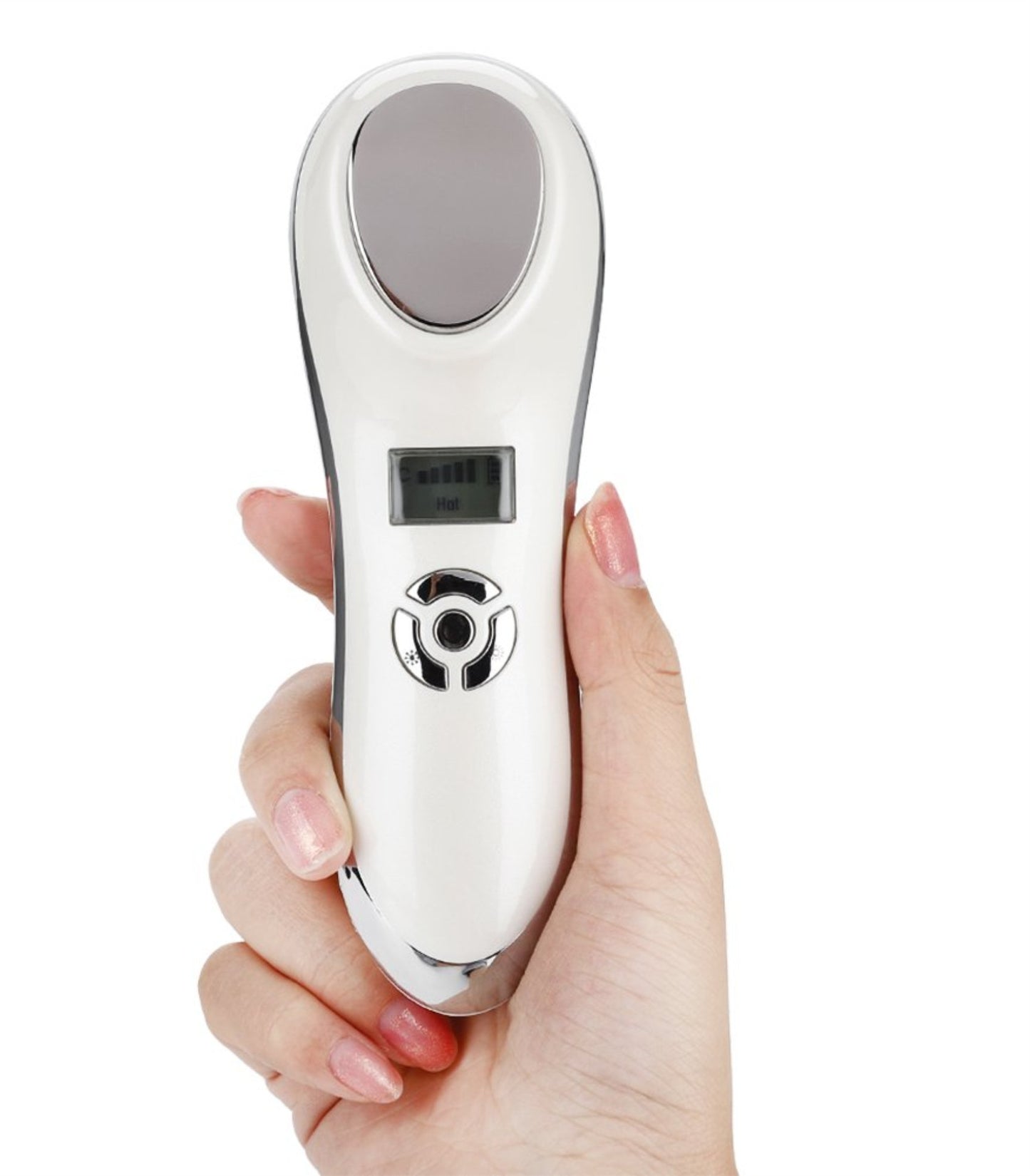 Masajeador facial frio y caliente