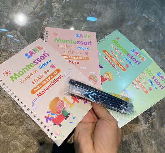 Libros de caligrafia Montessori